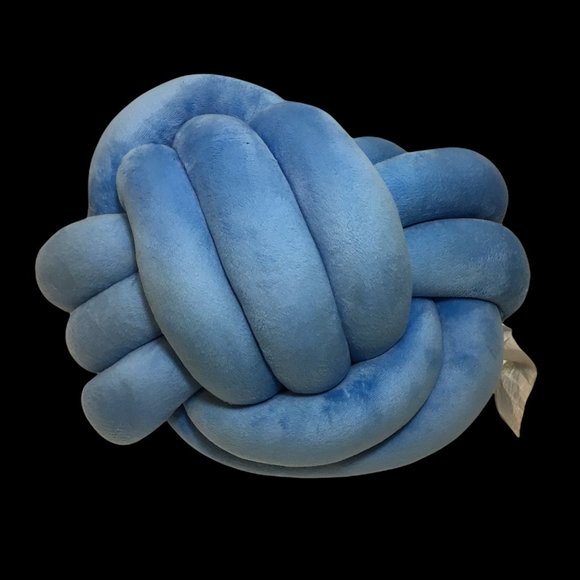 Mainstay Cushions Infinity Knot Pillow Blue 12in. - Picture 1 of 8